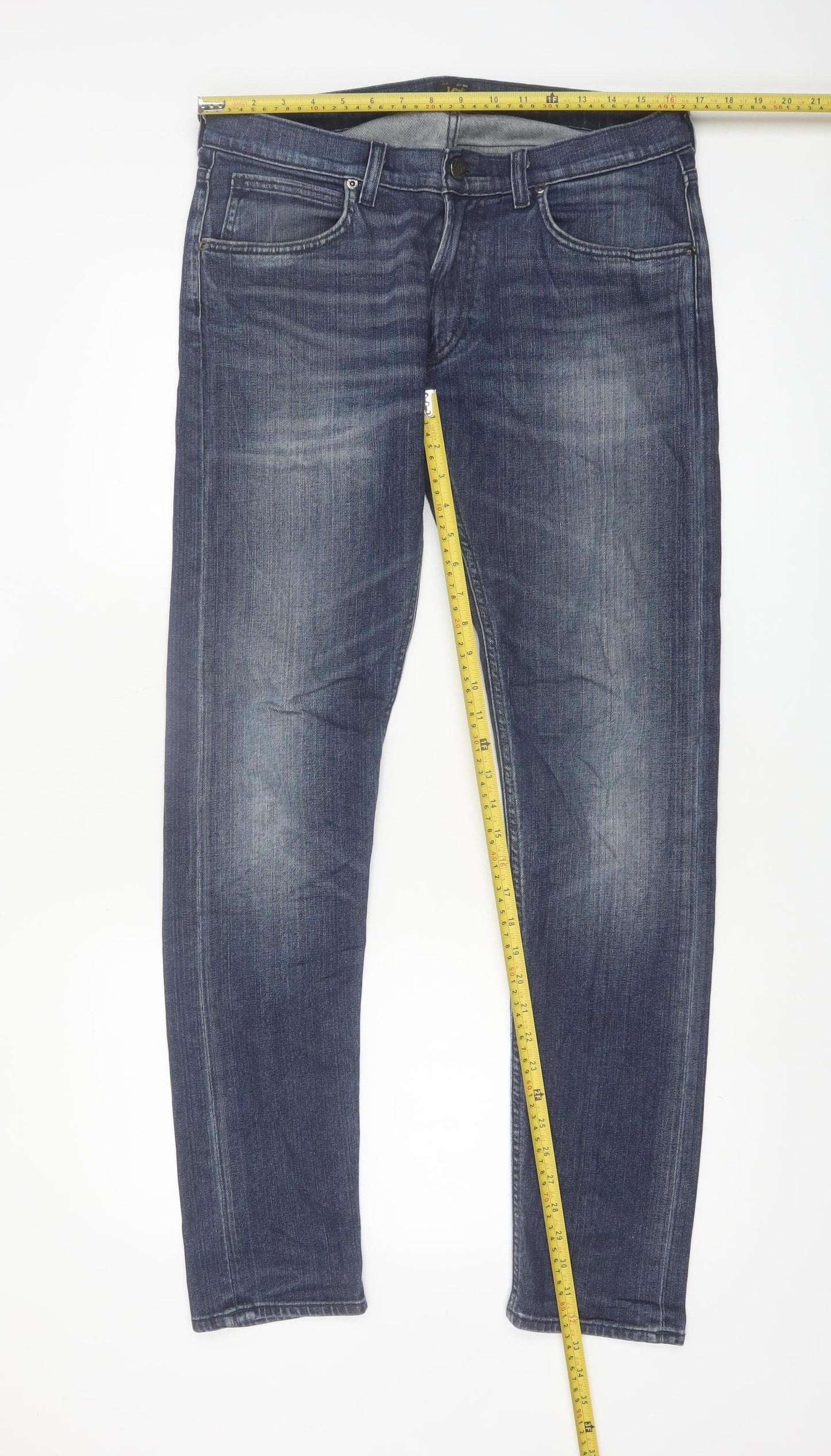 Lee Men’s Blue Luke Slim Fit Jeans W32 L34 Denim Classic