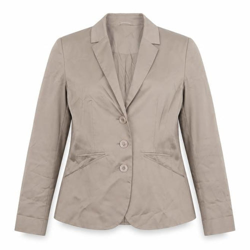 Betty Barclay Women’s Beige Blazer Size 12 Classic Single-Breasted Jacket