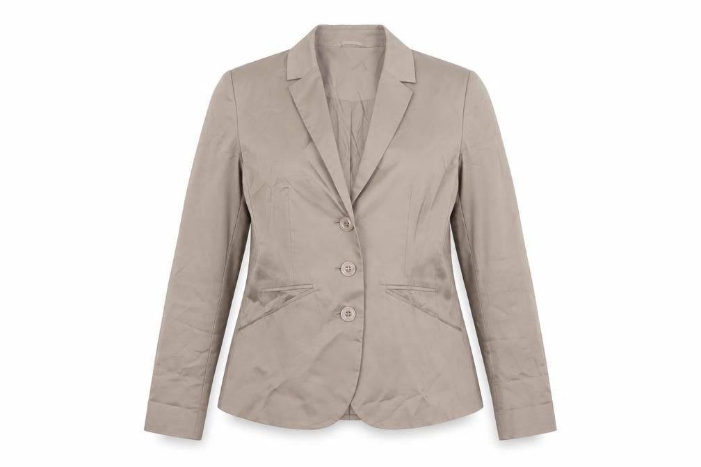Betty Barclay Women’s Beige Blazer Size 12 Classic Single-Breasted Jacket