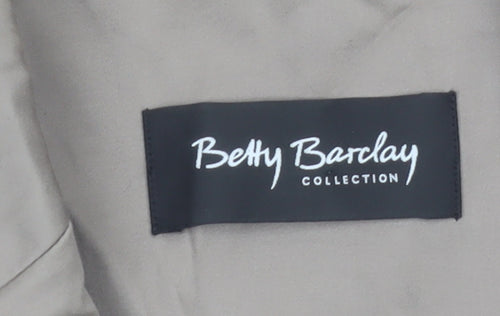 Betty Barclay Women’s Beige Blazer Size 12 Classic Single-Breasted Jacket