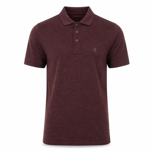 French Connection Men's Brown Short Sleeve Polo Shirt M Regular Fit