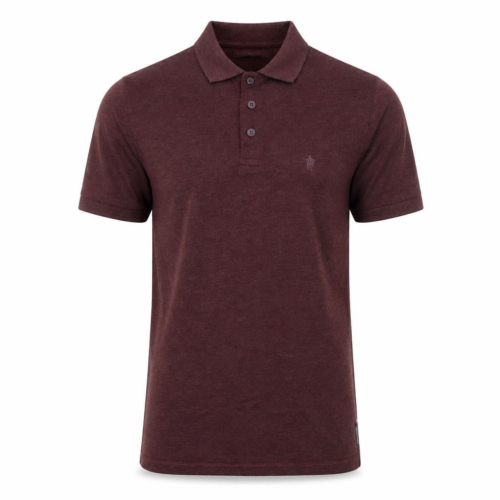 French Connection Men's Brown Short Sleeve Polo Shirt M Regular Fit