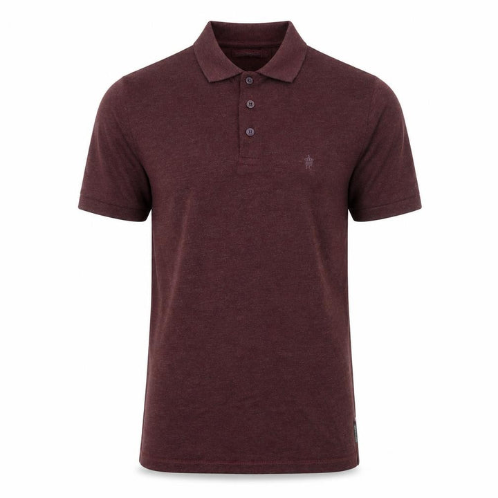 French Connection Men's Brown Short Sleeve Polo Shirt M Regular Fit