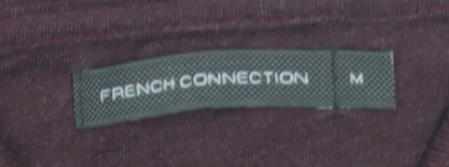 French Connection Men's Brown Short Sleeve Polo Shirt M Regular Fit