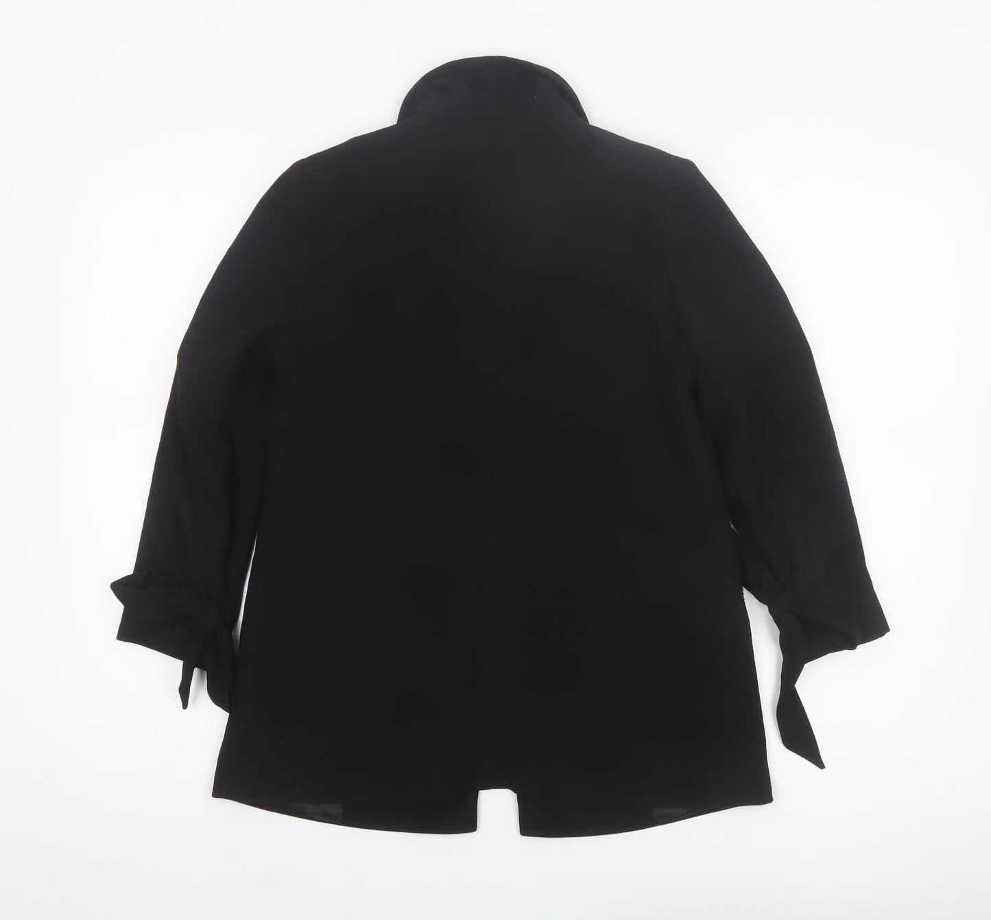 Next Women's Black Shawl Lapel Belted Blazer Jacket Size 8