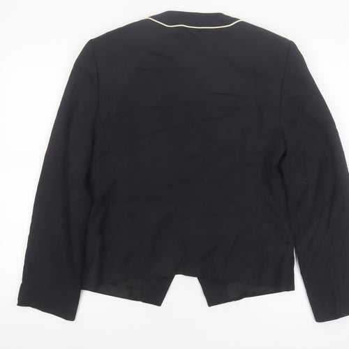 Bianca Women's Black Size 8 Shawl Collar Tailored Blazer Jacket