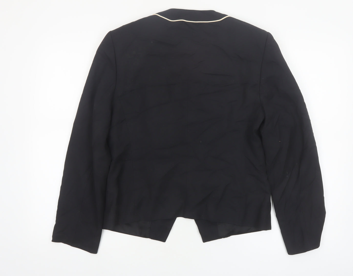 Bianca Women's Black Size 8 Shawl Collar Tailored Blazer Jacket