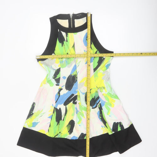 River Island Women's Multicoloured Fit & Flare Short Dress Size 14