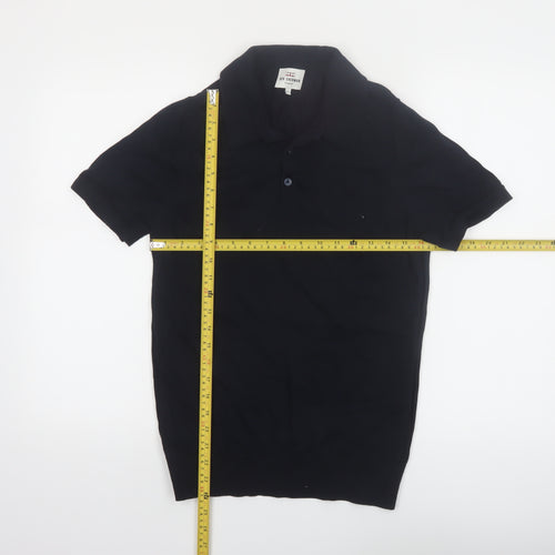Ben Sherman Men's Black Cotton Short Sleeve Polo Shirt Size S