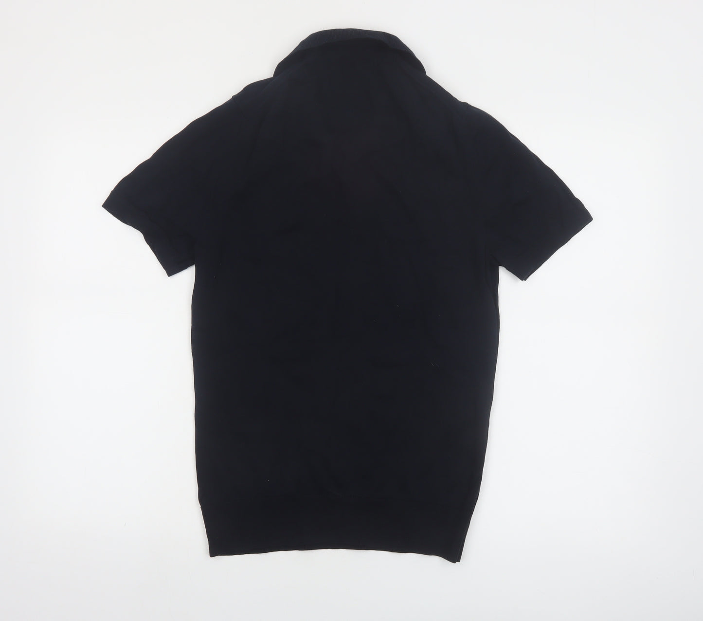Ben Sherman Men's Black Cotton Short Sleeve Polo Shirt Size S