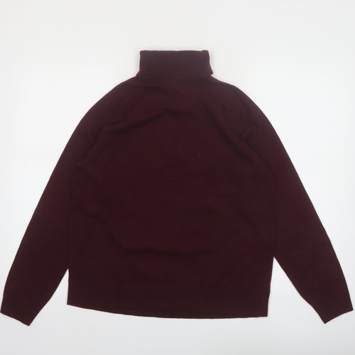 Marks and Spencer Womens Brown Roll Neck Long Sleeve Jumper M