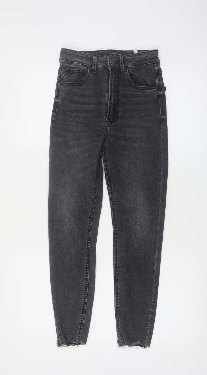 Stradivarius Women’s Black Skinny High Waist Jeans Size 8