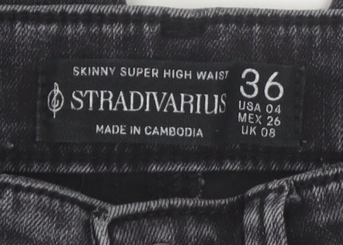 Stradivarius Women’s Black Skinny High Waist Jeans Size 8