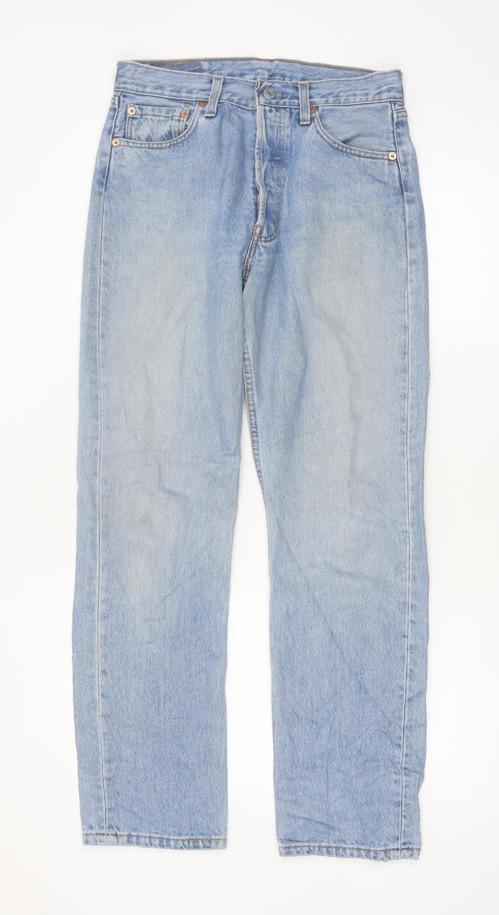 Levi’s 501 Mens Blue Light Wash Straight Fit Jeans W29 L30