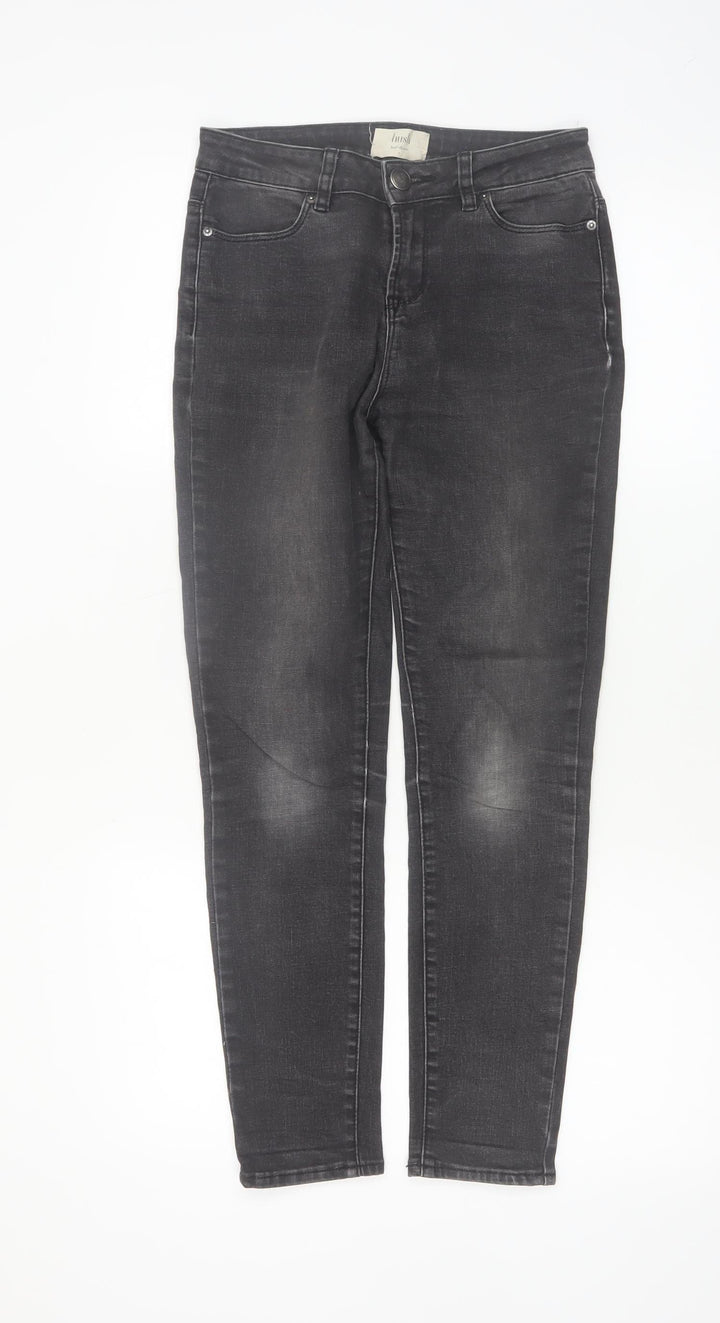 Hush Women's Grey Skinny Jeans Size 8 Slim Fit Stretch Denim