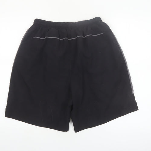 Slazenger Men's Black L Sports Shorts Polyester Elastic Waist