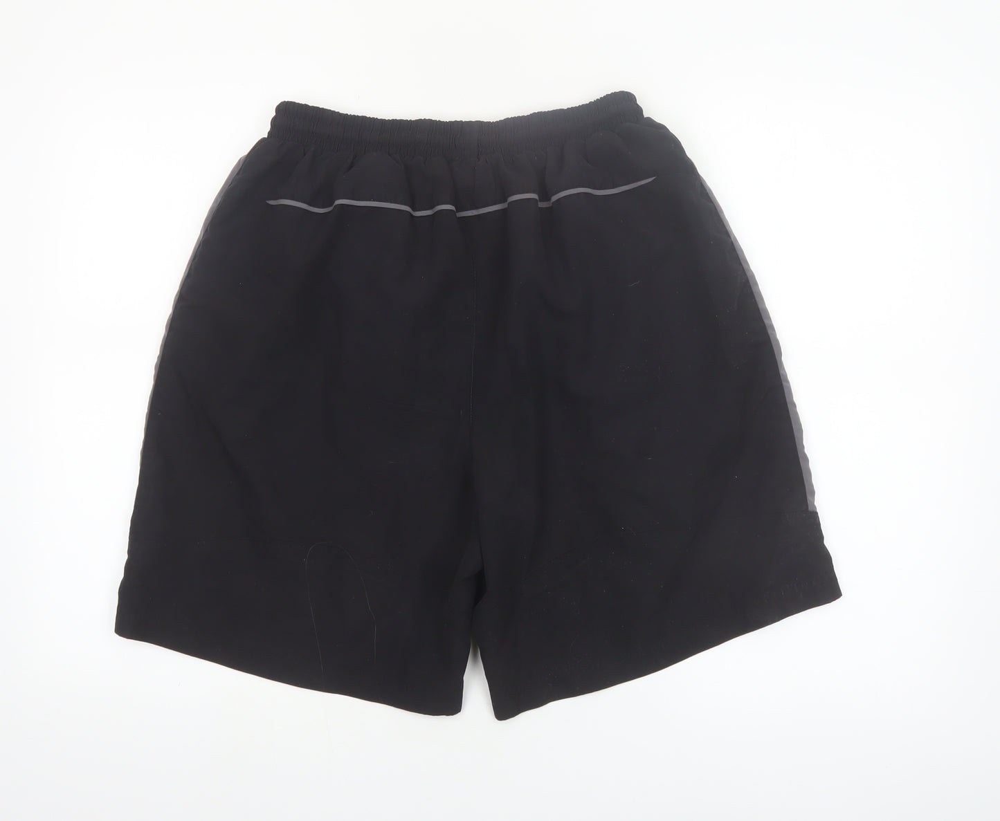 Slazenger Men's Black L Sports Shorts Polyester Elastic Waist