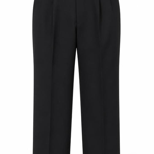 Marks and Spencer St Michael Men’s Black 36x31 Wool Blend Pleated Dress Pants