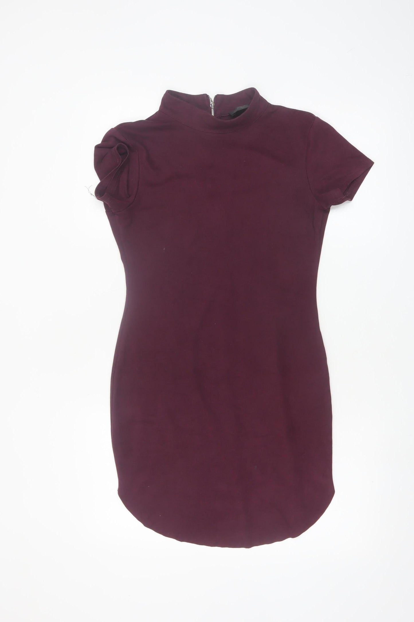 AX Paris Women's Purple Short Sleeve Bodycon Dress Size 10