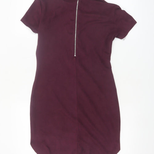 AX Paris Women's Purple Short Sleeve Bodycon Dress Size 10