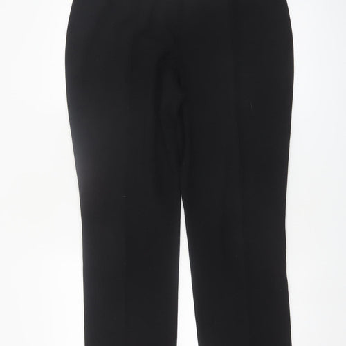 Marks and Spencer Women Black Size 14 Long Dress Pants