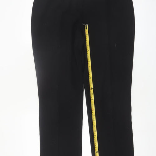 Marks and Spencer Women Black Size 14 Long Dress Pants