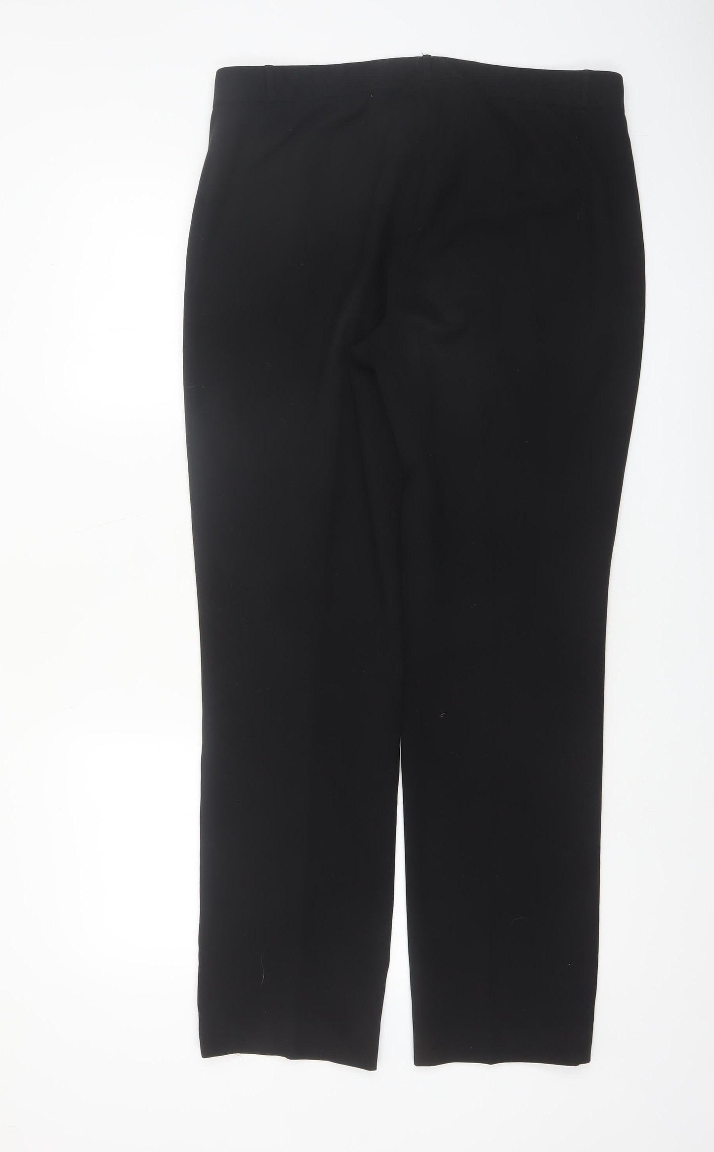 Marks and Spencer Women Black Size 14 Long Dress Pants