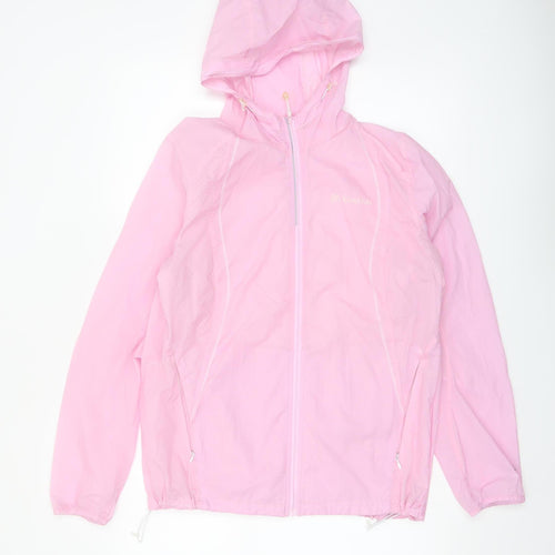 Toread Women's Pink Hooded Lightweight Windbreaker Jacket Size 16