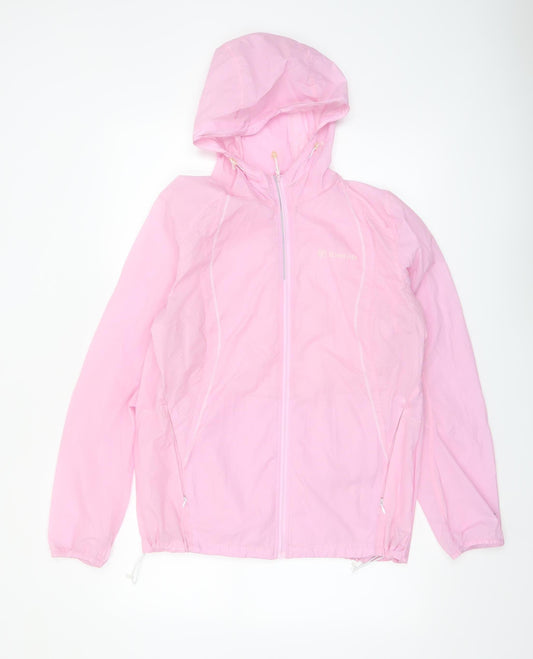 Toread Women's Pink Hooded Lightweight Windbreaker Jacket Size 16