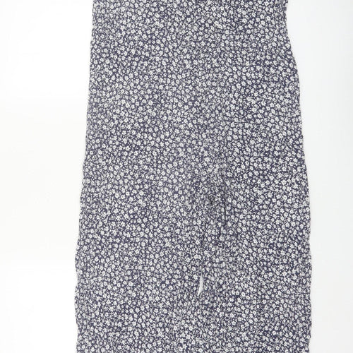 Accessorize Women's Navy Floral Jumpsuit UK 8 Sleeveless Summer Playsuit
