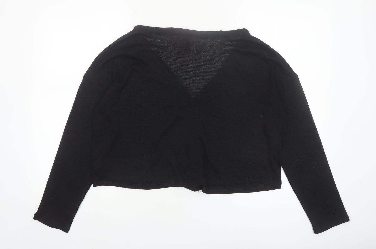 H&M Divided Women's Black V-Neck Button Cardigan Size M