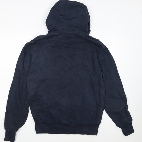 Ellesse Men’s Blue Pullover Hoodie Medium Logo Fleece Sweatshirt