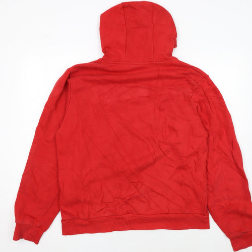Fila Men Red XL Pullover Hoodie Hooded Sweatshirt Logo Sportswear