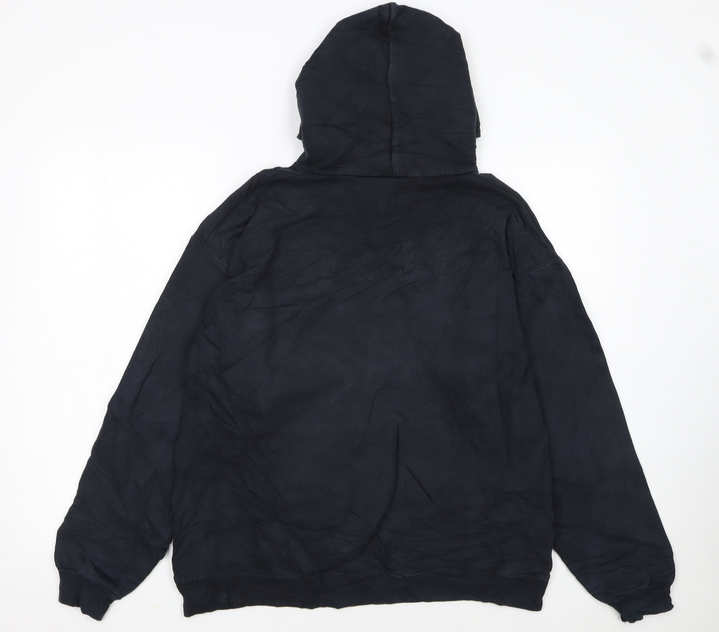 Thrasher Men's Black Pullover Hoodie M Flame Logo Skate Fleece