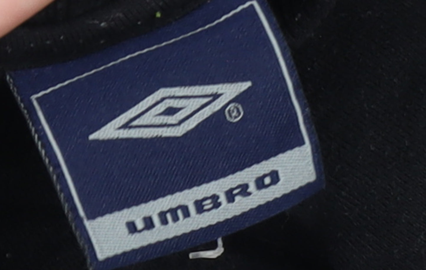 Umbro Men's Black L Track Jacket Full Zip Lightweight Sportswear