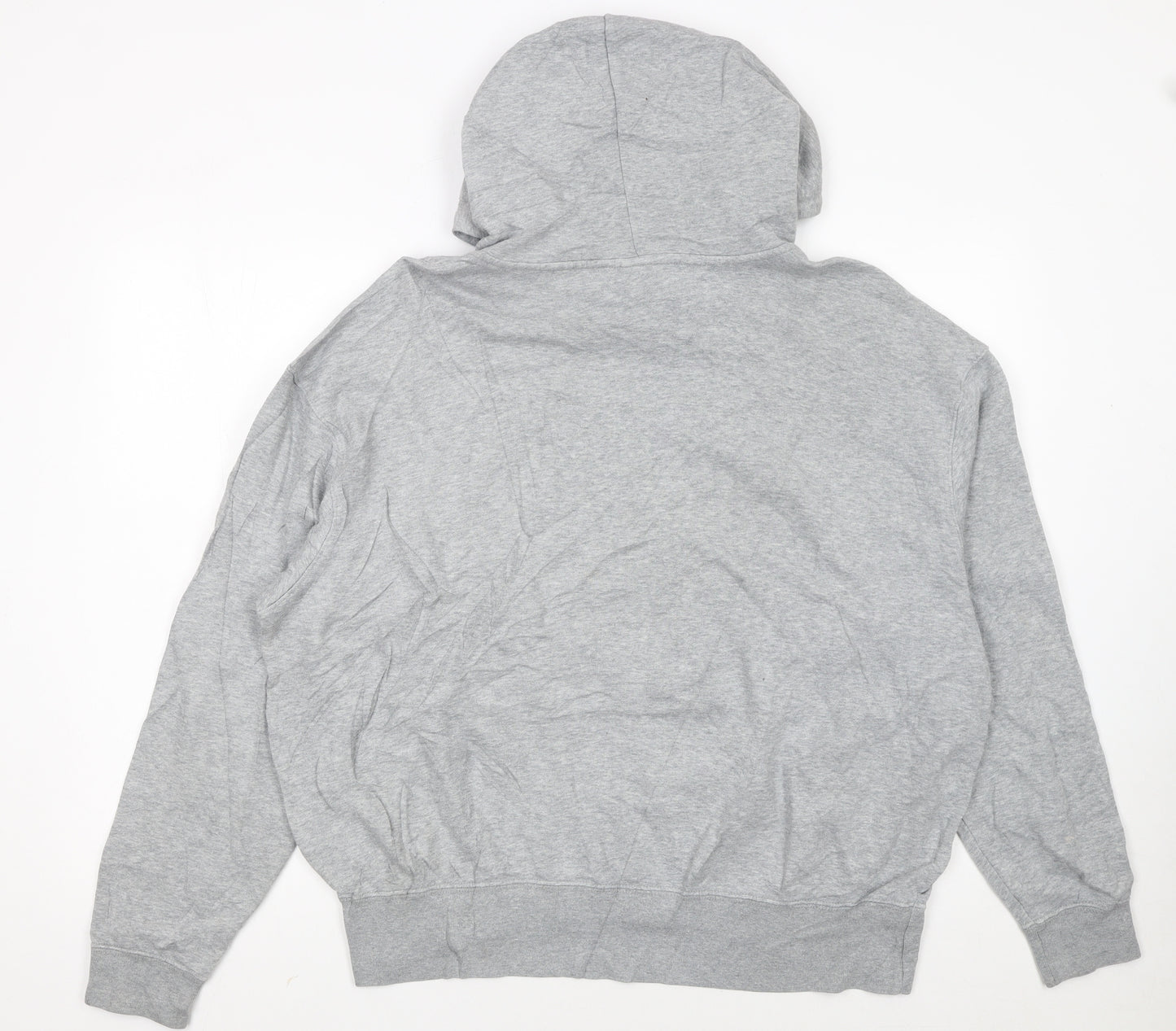 Nike Women’s Grey Pullover Hoodie Medium Cotton Blend Drawstring