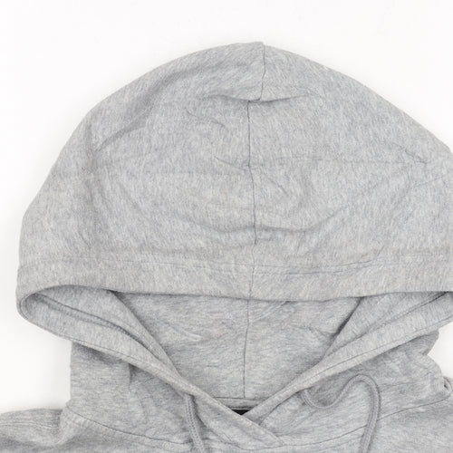 Nike Women’s Grey Pullover Hoodie Medium Cotton Blend Drawstring