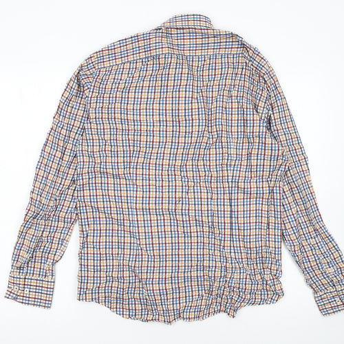 Tommy Hilfiger Men’s Multicoloured Slim Fit Check Cotton Shirt 15.5in