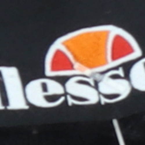 Ellesse Womens Black XL Pullover Hoodie with Gold Logo