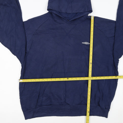 Umbro Men's Blue 2XL Pullover Hoodie with Logo Pocket