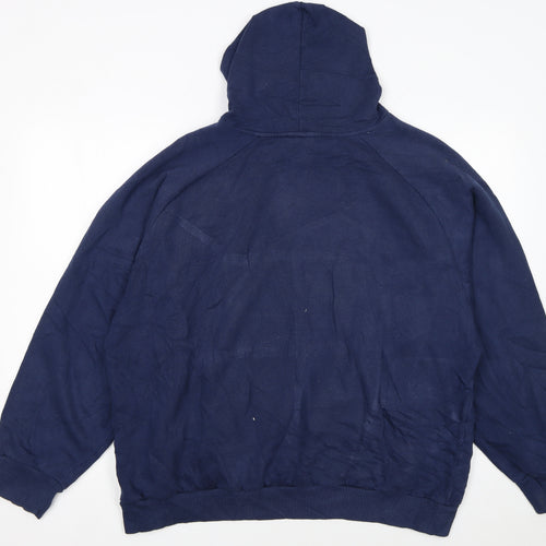 Umbro Men's Blue 2XL Pullover Hoodie with Logo Pocket