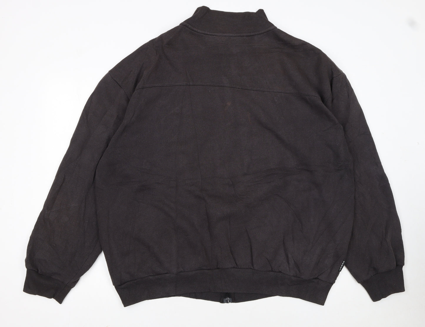 Umbro Men Black 2XL Track Jacket Full Zip Lightweight Sportswear