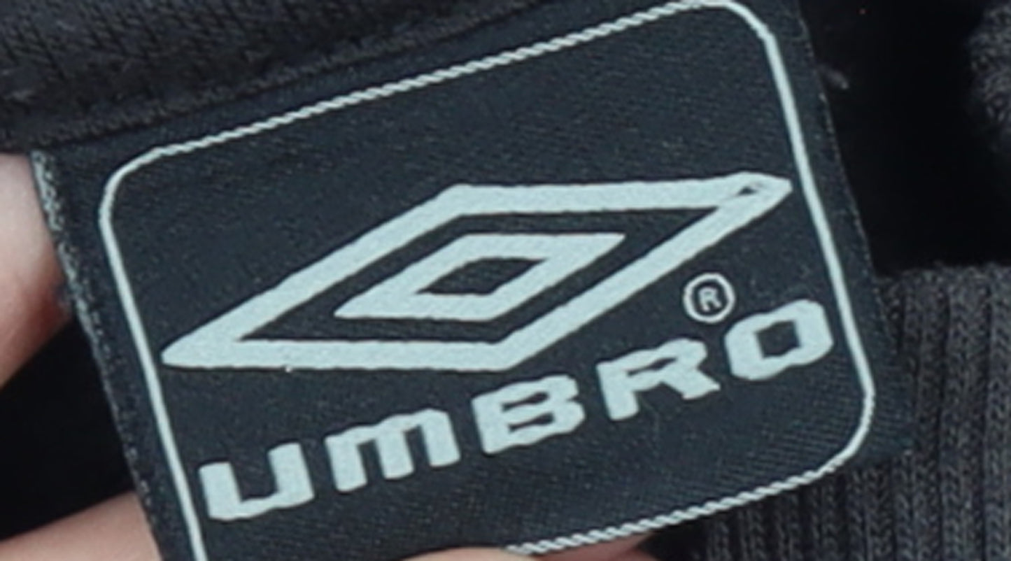 Umbro Men Black 2XL Track Jacket Full Zip Lightweight Sportswear