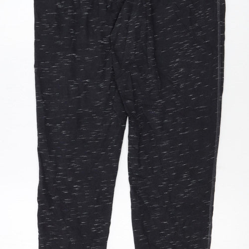 Adidas Womens Black Jogger Trousers M Size Cotton Blend