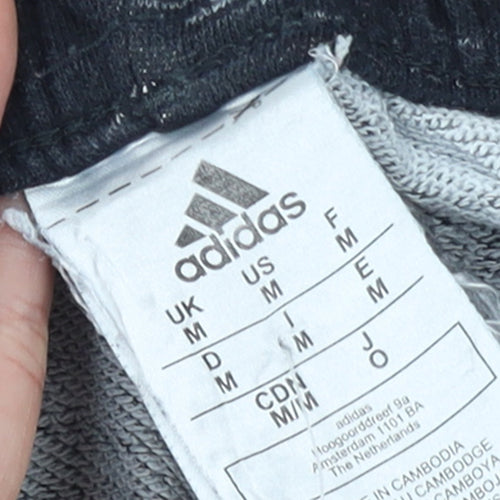 Adidas Womens Black Jogger Trousers M Size Cotton Blend