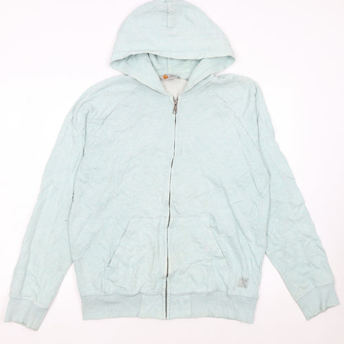 Carhartt Women’s Light Blue Full Zip Hoodie Size L
