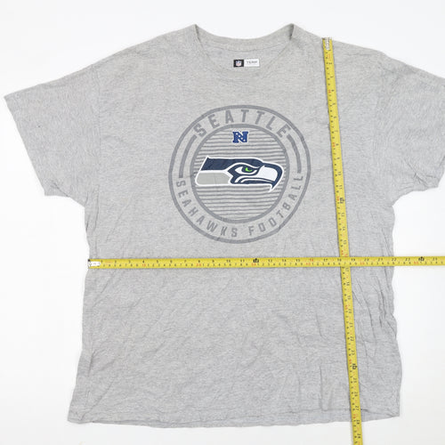 NFL Team Apparel Men's Grey Seattle Seahawks XL T-Shirt