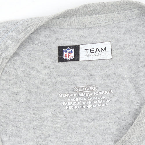 NFL Team Apparel Men's Grey Seattle Seahawks XL T-Shirt