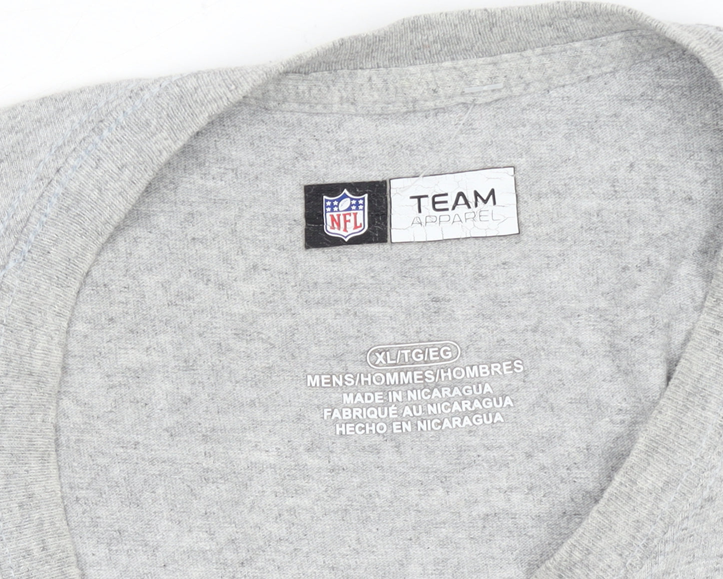 NFL Team Apparel Men's Grey Seattle Seahawks XL T-Shirt