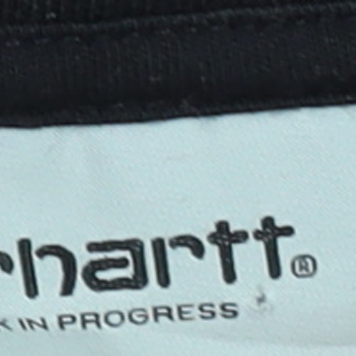 Carhartt Men’s Black 1/2 Zip Pullover Sweatshirt M Cotton Fleece